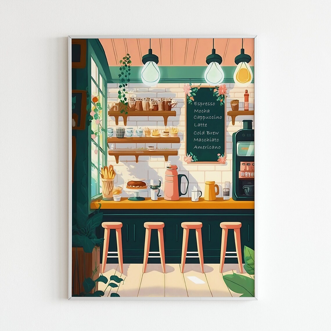 Coffee Shop Print, Kitchen and Dining Poster - Image 2