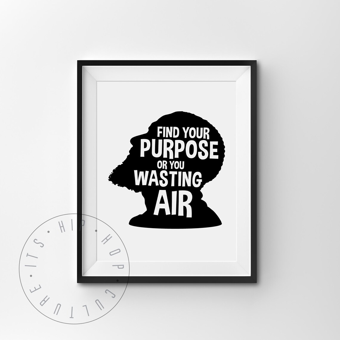Rapper Portrait Hip Hop Quote Rap Music Poster