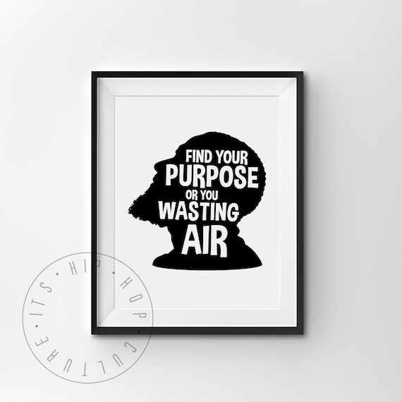 Rapper Portrait Hip Hop Quote Rap Music Poster