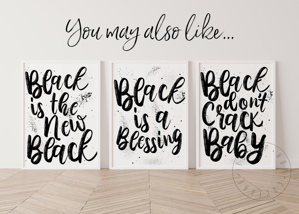 Black Boy Magic Brush Script Inspirational Black Culture Art Poster - Image 4