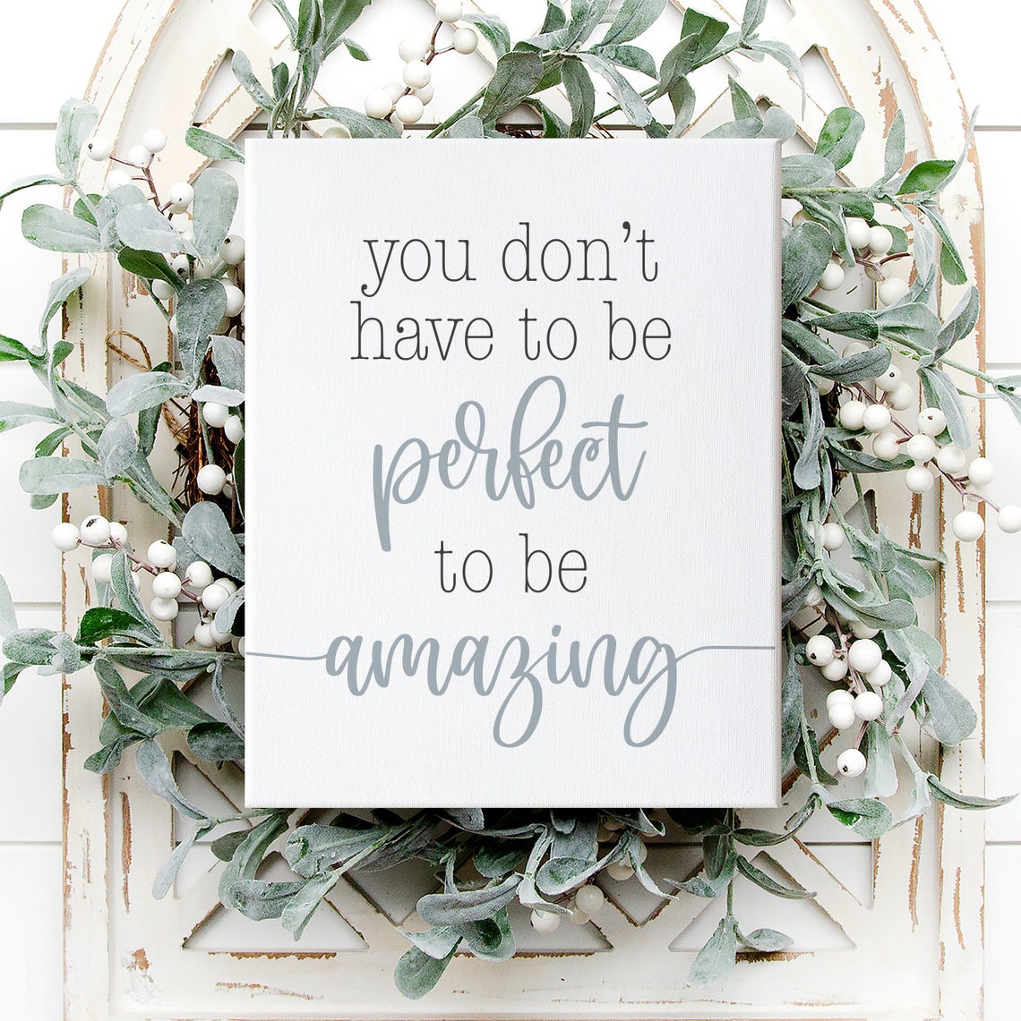 You Dont Have To Be Perfect To Be Amazing Motivational Quote Poster - Image 3