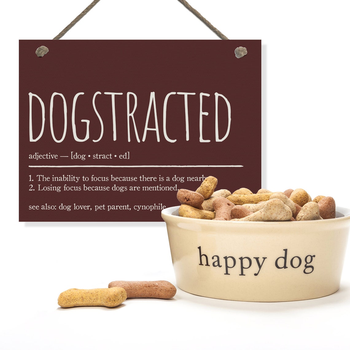 Dogstracted Funny Dog Definition Print for Pet Parents Decor - Image 2