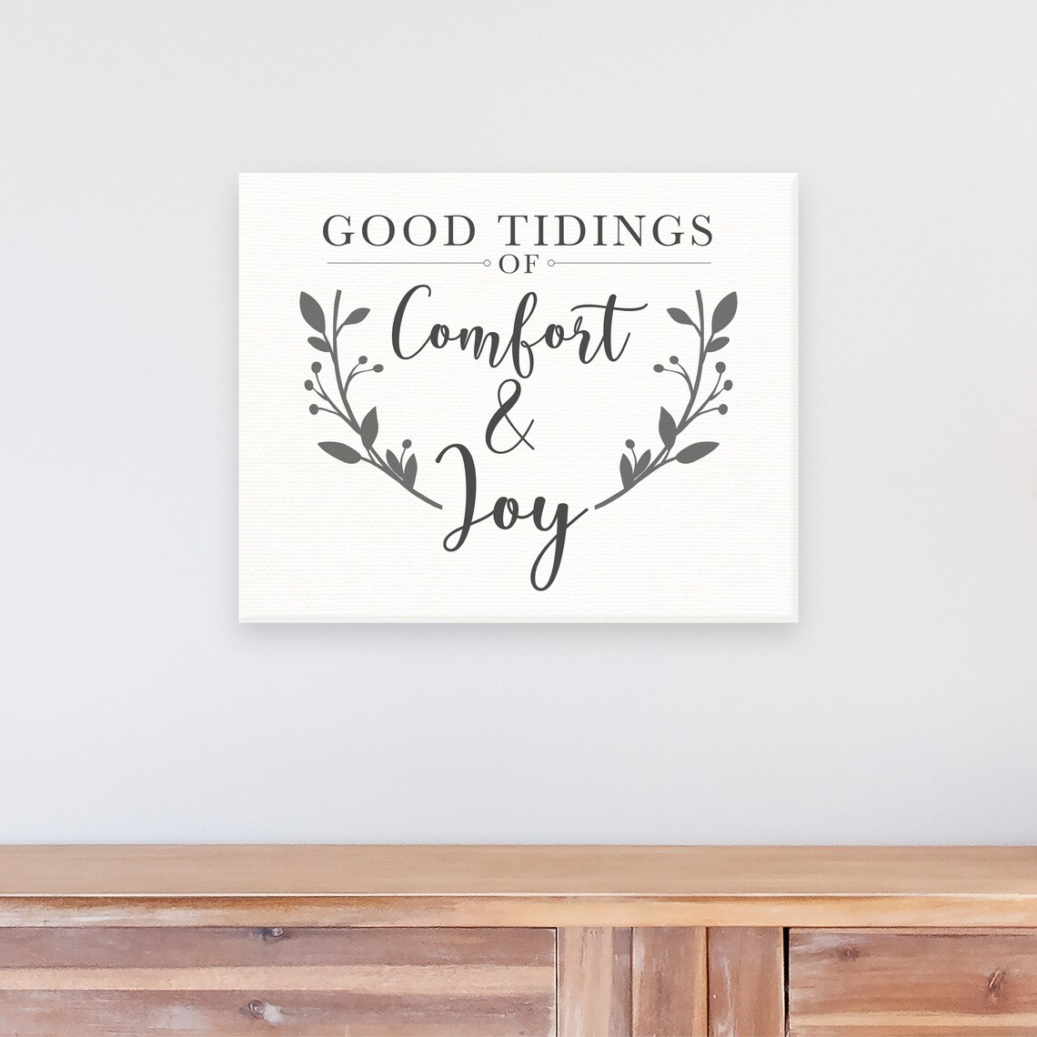 Good Tidings of Comfort and Joy Christmas Holiday Mantel Poster - Image 3