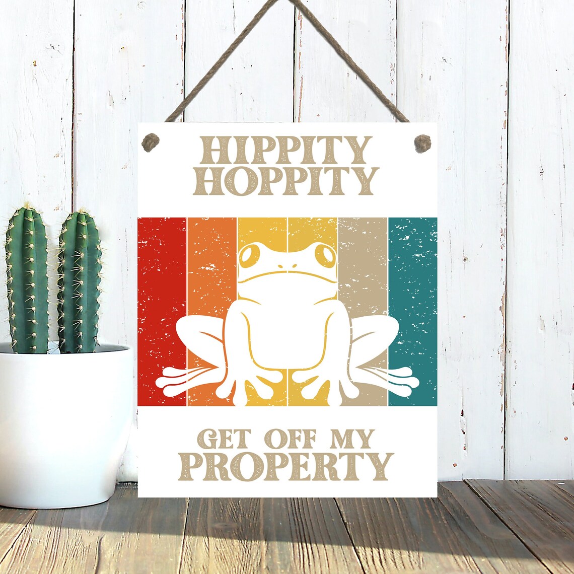 Hippity Hoppity Get Off My Property Humor Poster