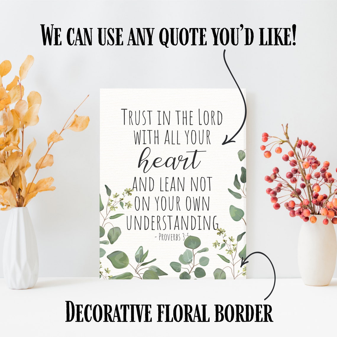 But the Lord Stood With Me 2 Timothy 4 17 Botanical Faith Poster - Image 3
