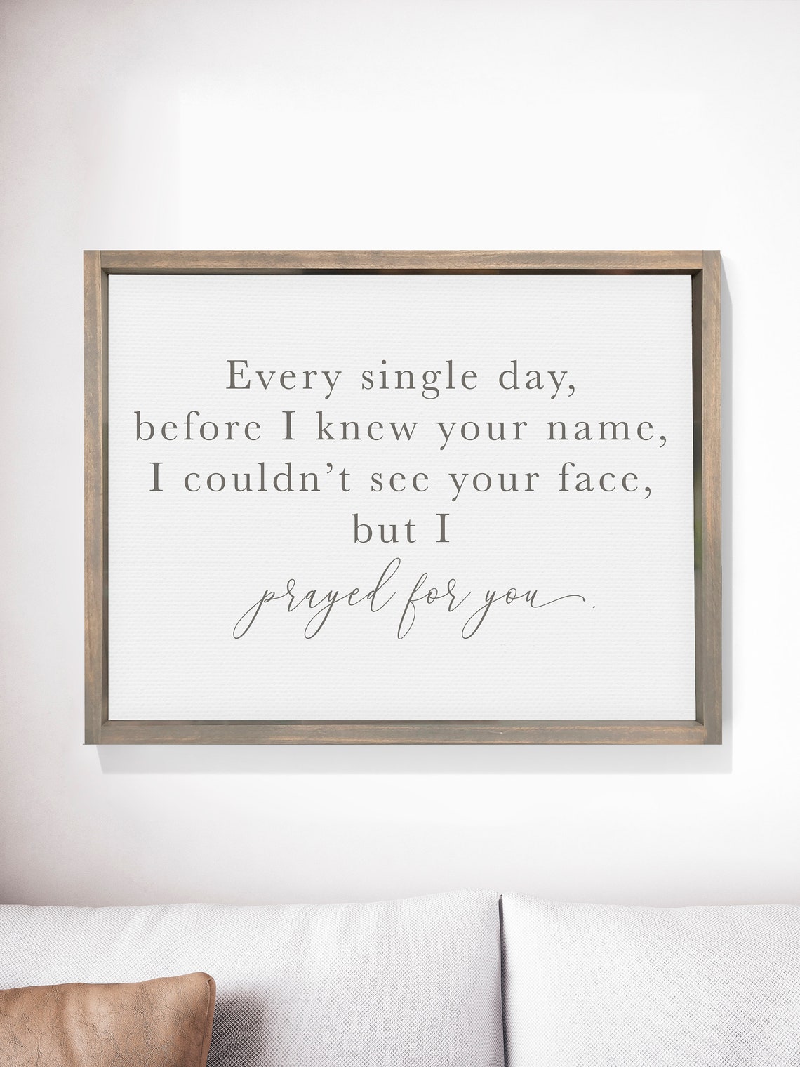 I Prayed for You Nursery Quote Print Christian Baby Room Decor - Image 3