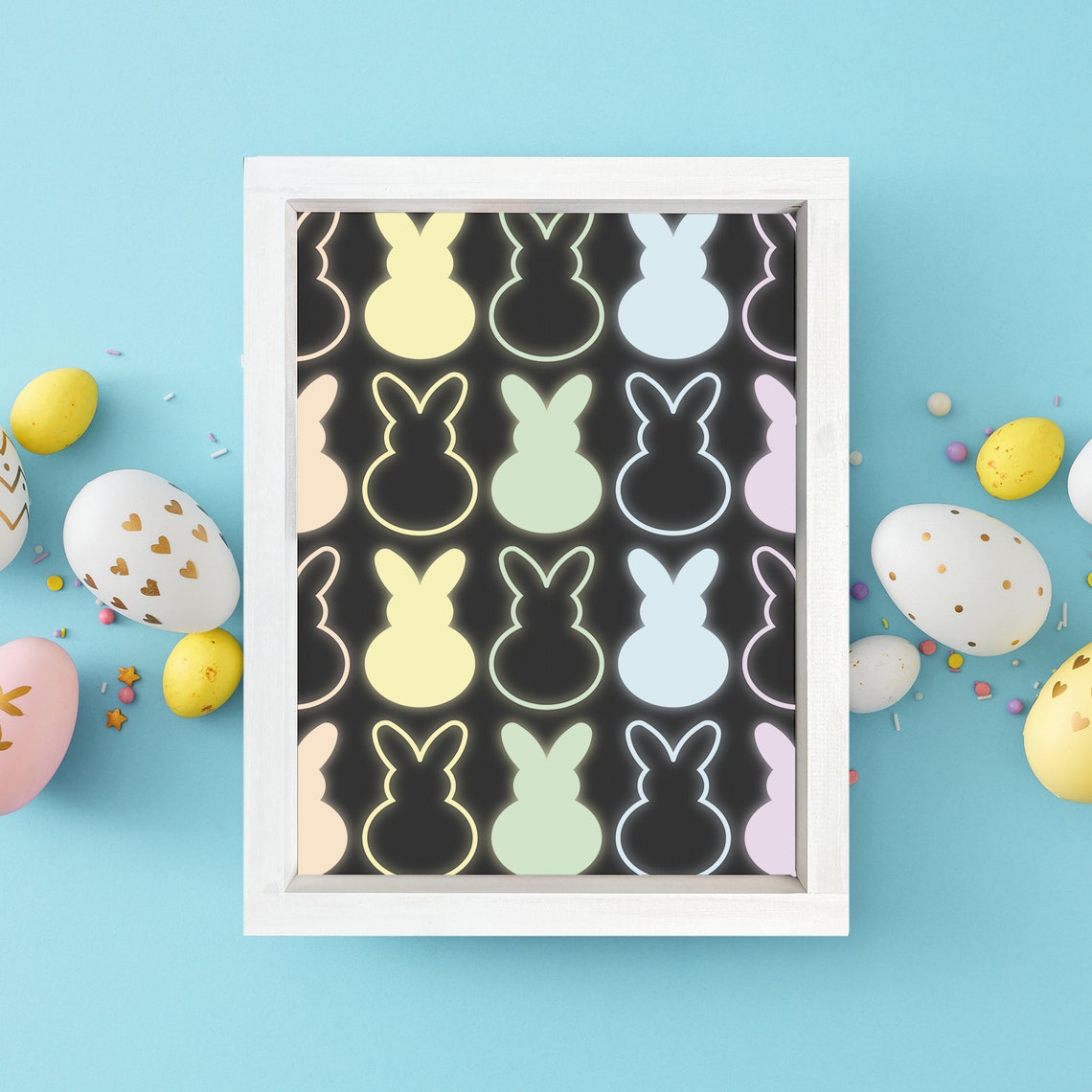 Neon Rainbow Bunnies, Easter Gift Ideas