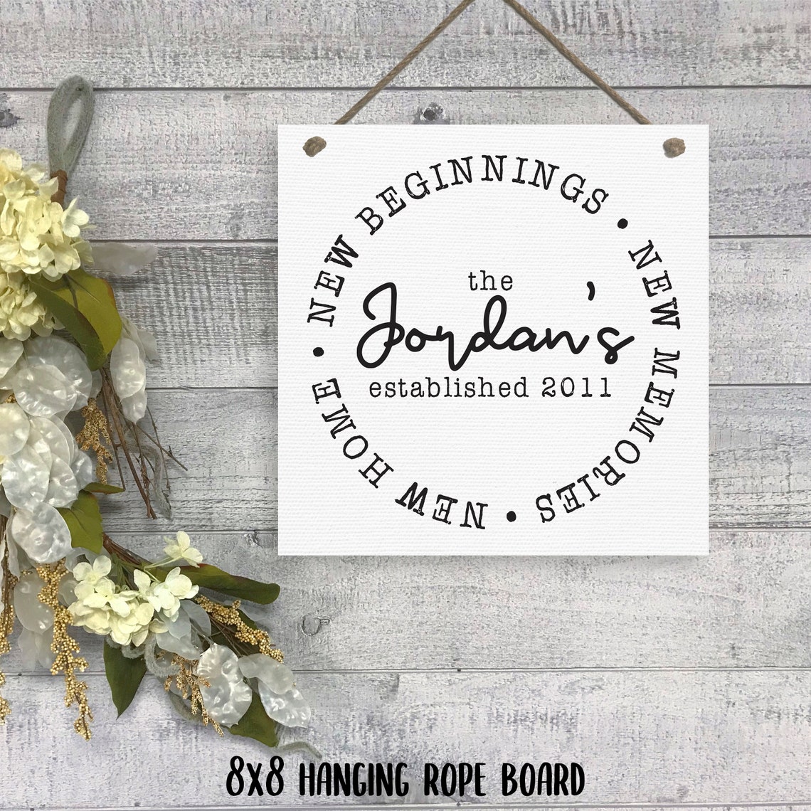 The Williard's New Home New Beginnings Family Name Gift Poster - Image 2