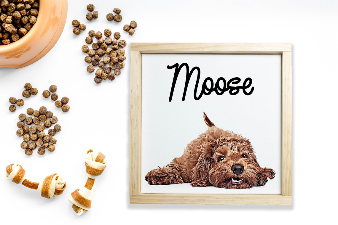 Personalized Pet Portrait, Oil Effect Dog Decor - Image 3