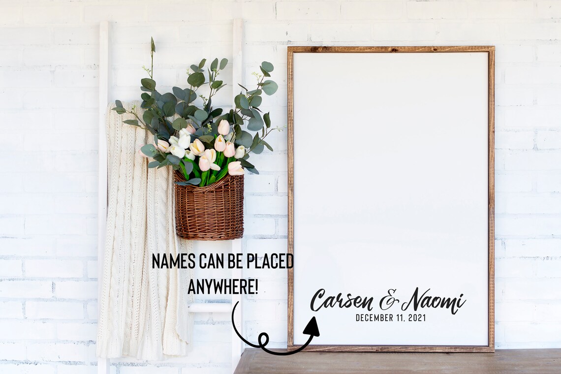 Wedding Guestbook Alternative Personalized Art Print - Image 2
