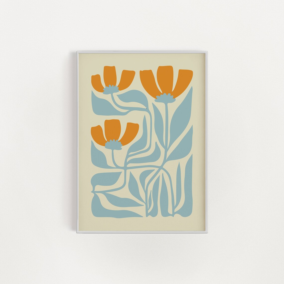 Botanical Flower Poster Print, Botanical Wall Decor