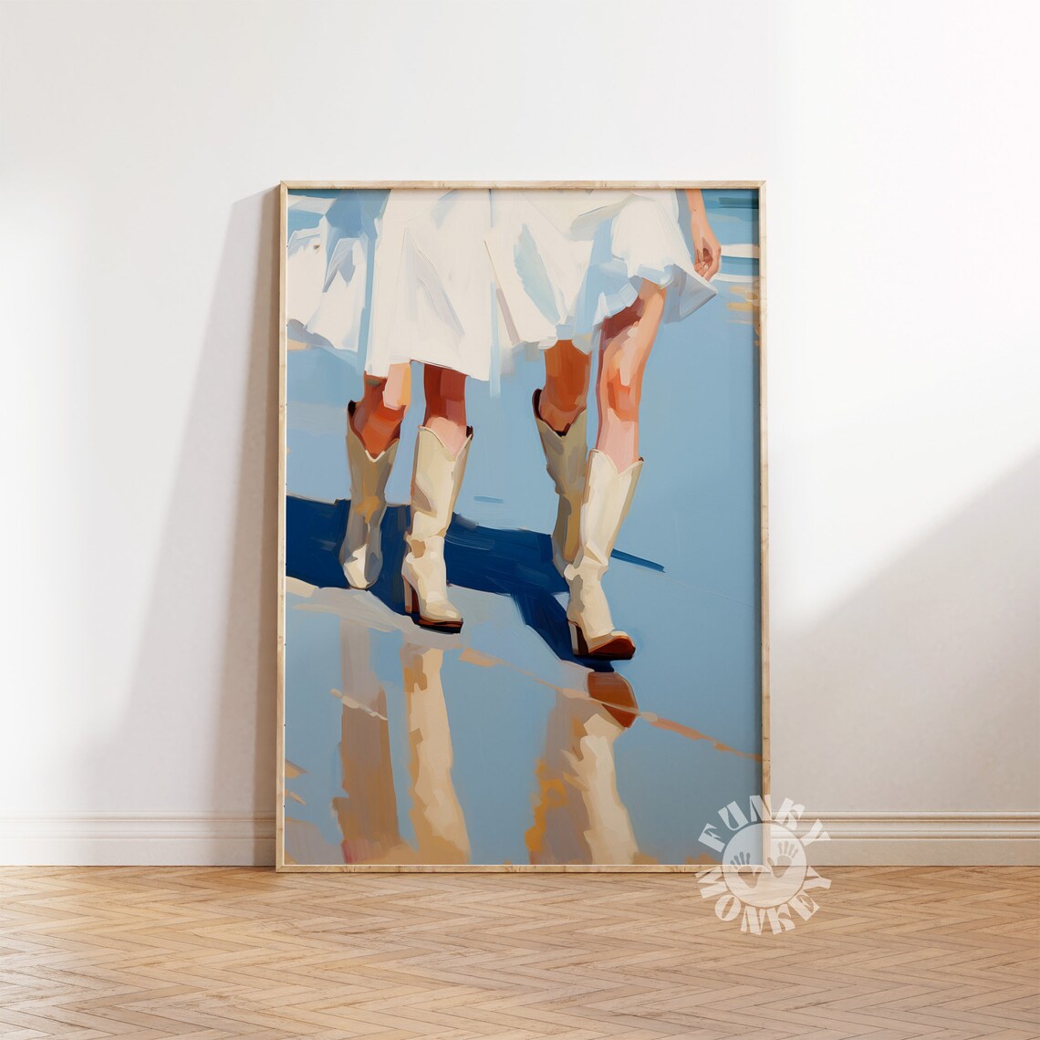 Coastal Cowgirl Preppy Western Art Print