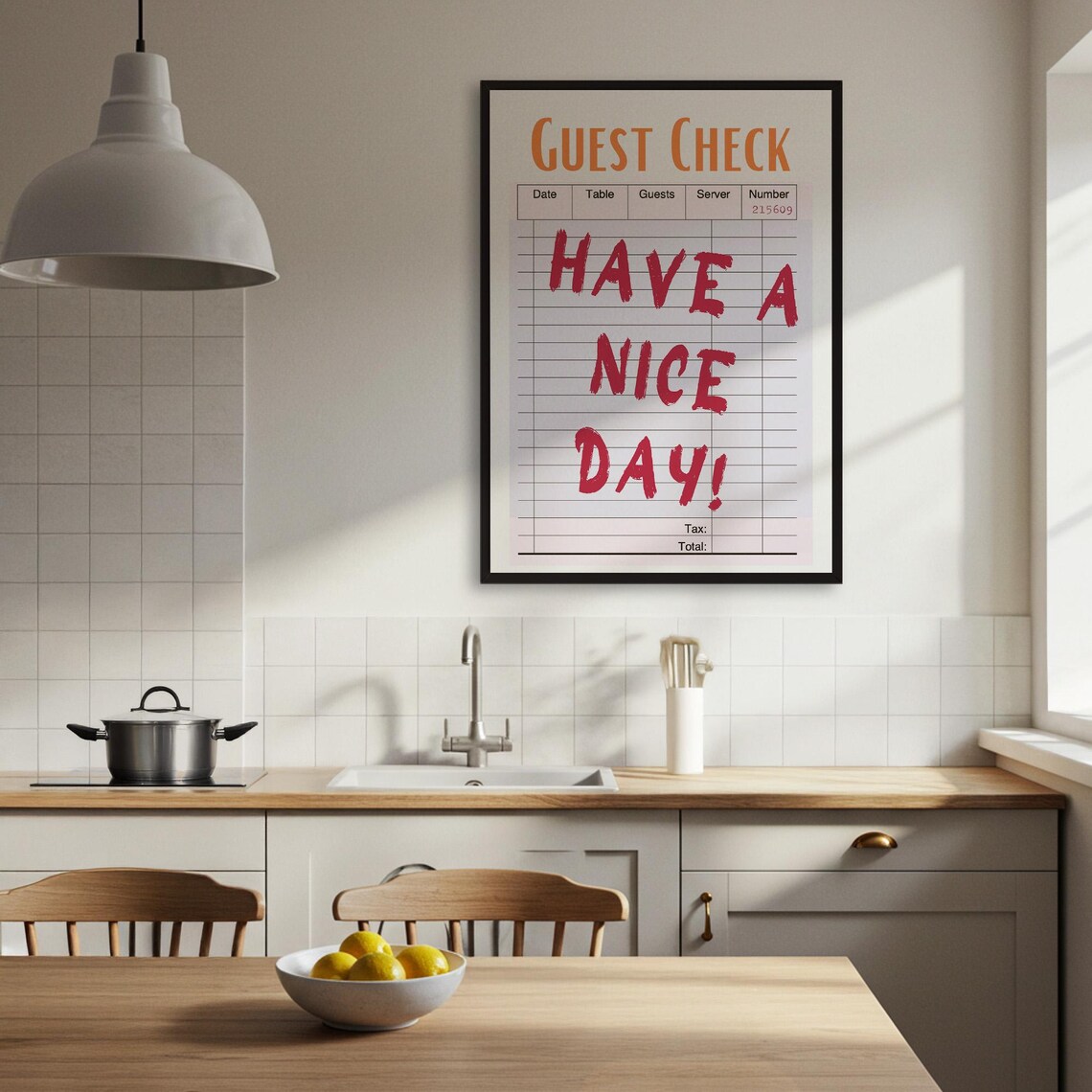 Have A Nice Day Guest Check Vintage Poster - Image 3