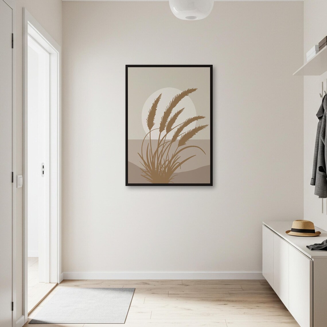 Abstract Grass Minimalist Nature Art Print - Image 2