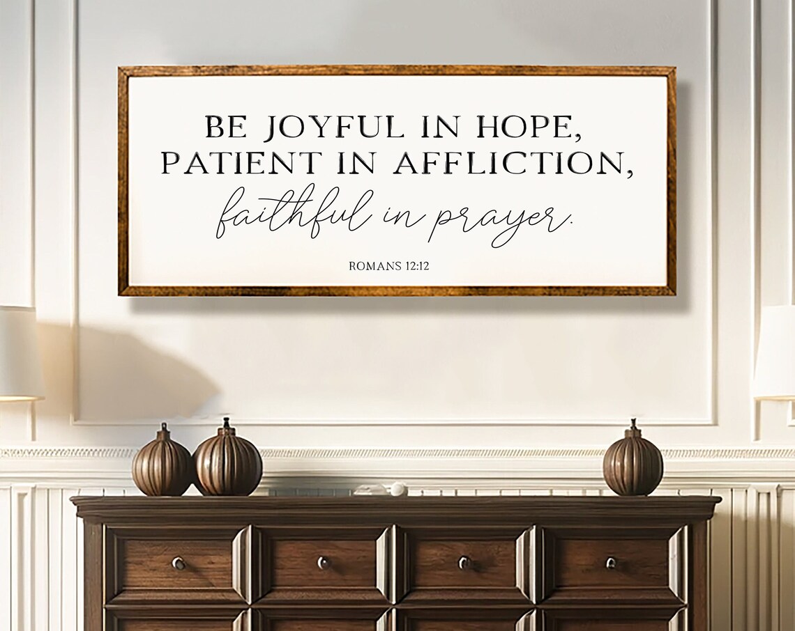 Romans 12:2 Christian Scripture Verse Wall Art Print