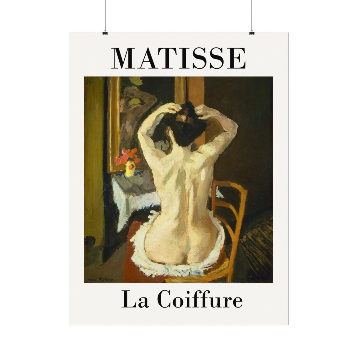 Henri Matisse La Coiffure Woman Arranging Hair Fauvist Poster - Image 2
