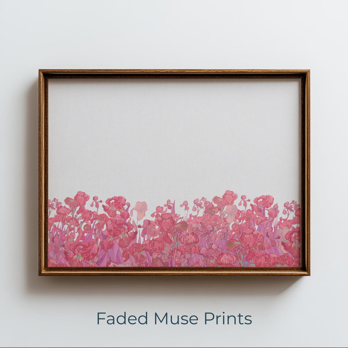 Romantic Pink Wildflower Print Modern Minimalist Botanical Art Digital Download 728