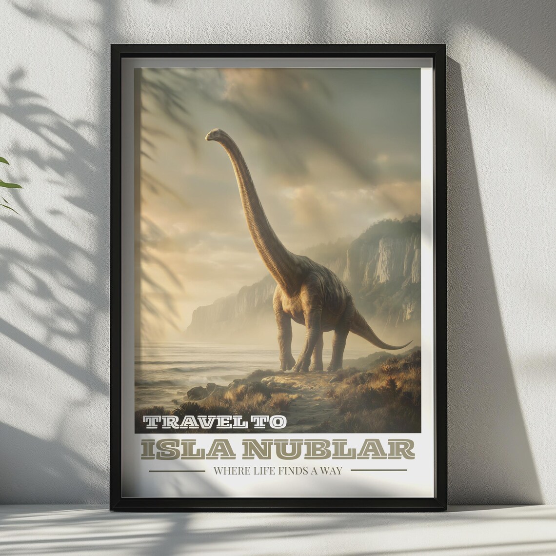 Travel To Isla Nublar Dinosaur Brachiosaurus Poster