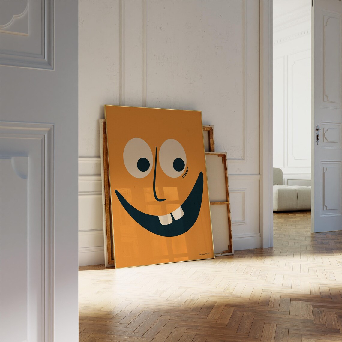 Funky Face Poster, Uplifting Inspirational Retro - Image 4