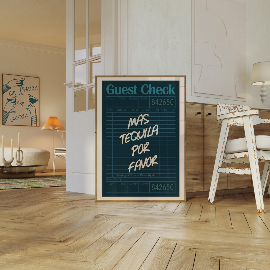 Mas Tequila Por Favor, Spanish Quote Poster - Image 2