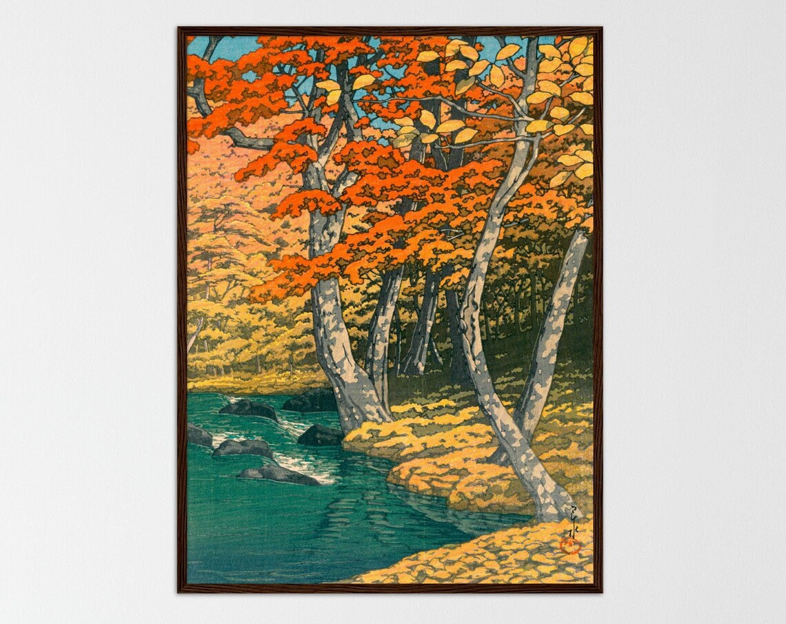 Kawase Japanese Ukiyo-E, Edo Period Poster