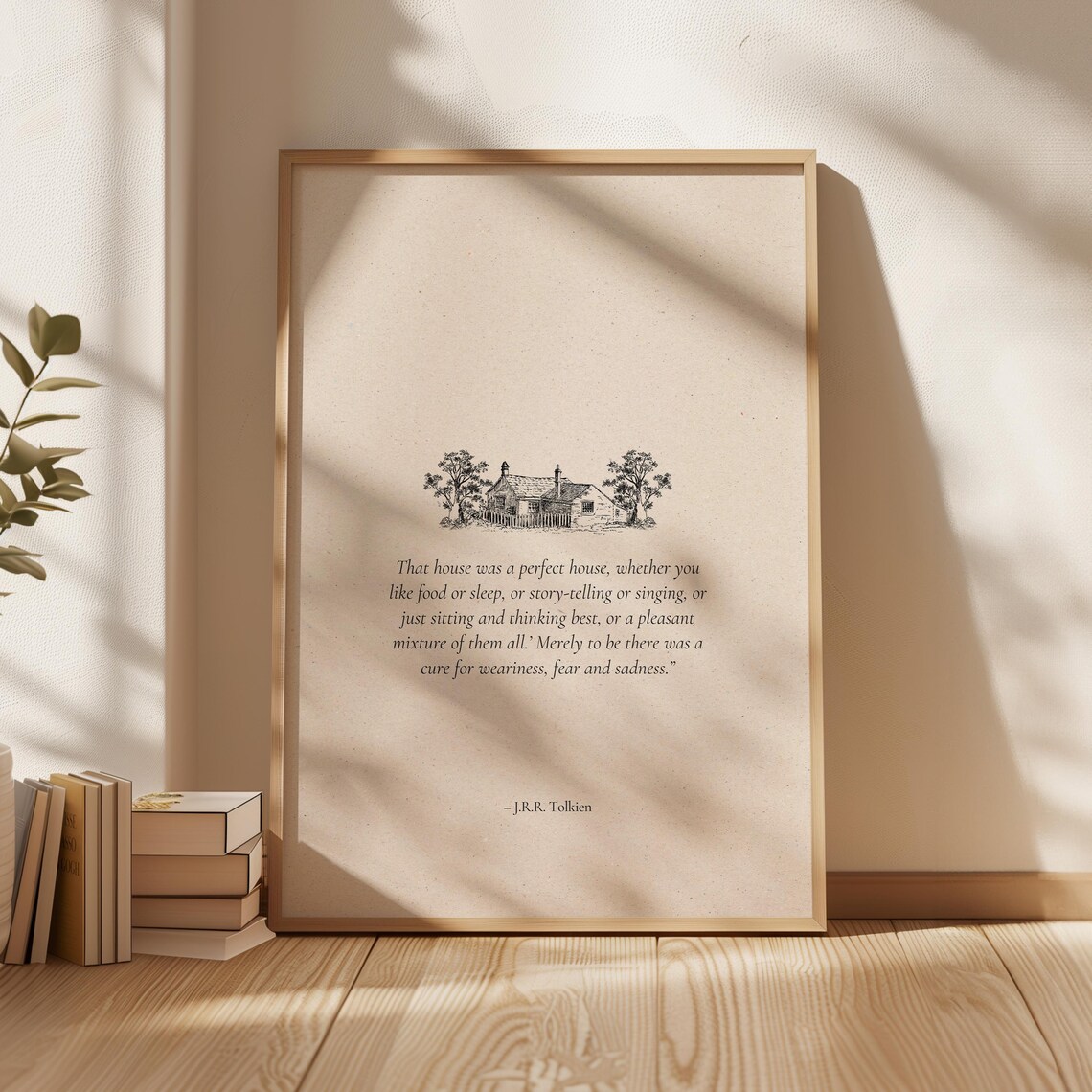 J.R.R. Tolkien Quote Art Print, Literary Decor