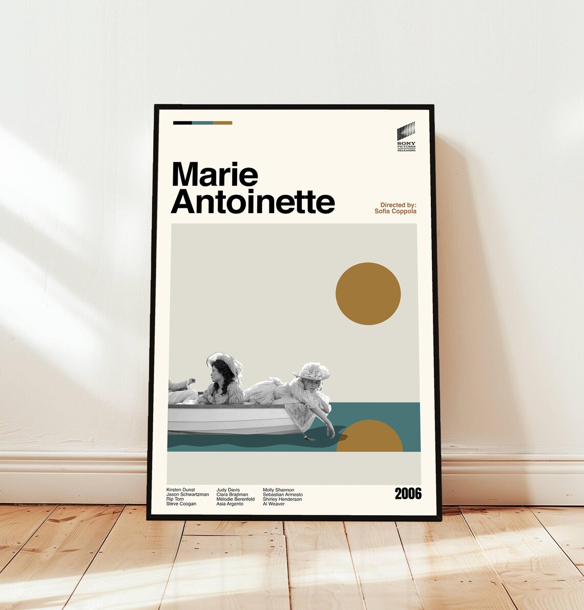 Marie Antoinette 2006 Minimalist Movie Poster Sofia Coppola Kirsten Dunst