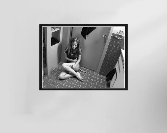 Retro Ginger Snaps Funny Bathroom Wall Art Black And White Toilet Print Restroom Decor