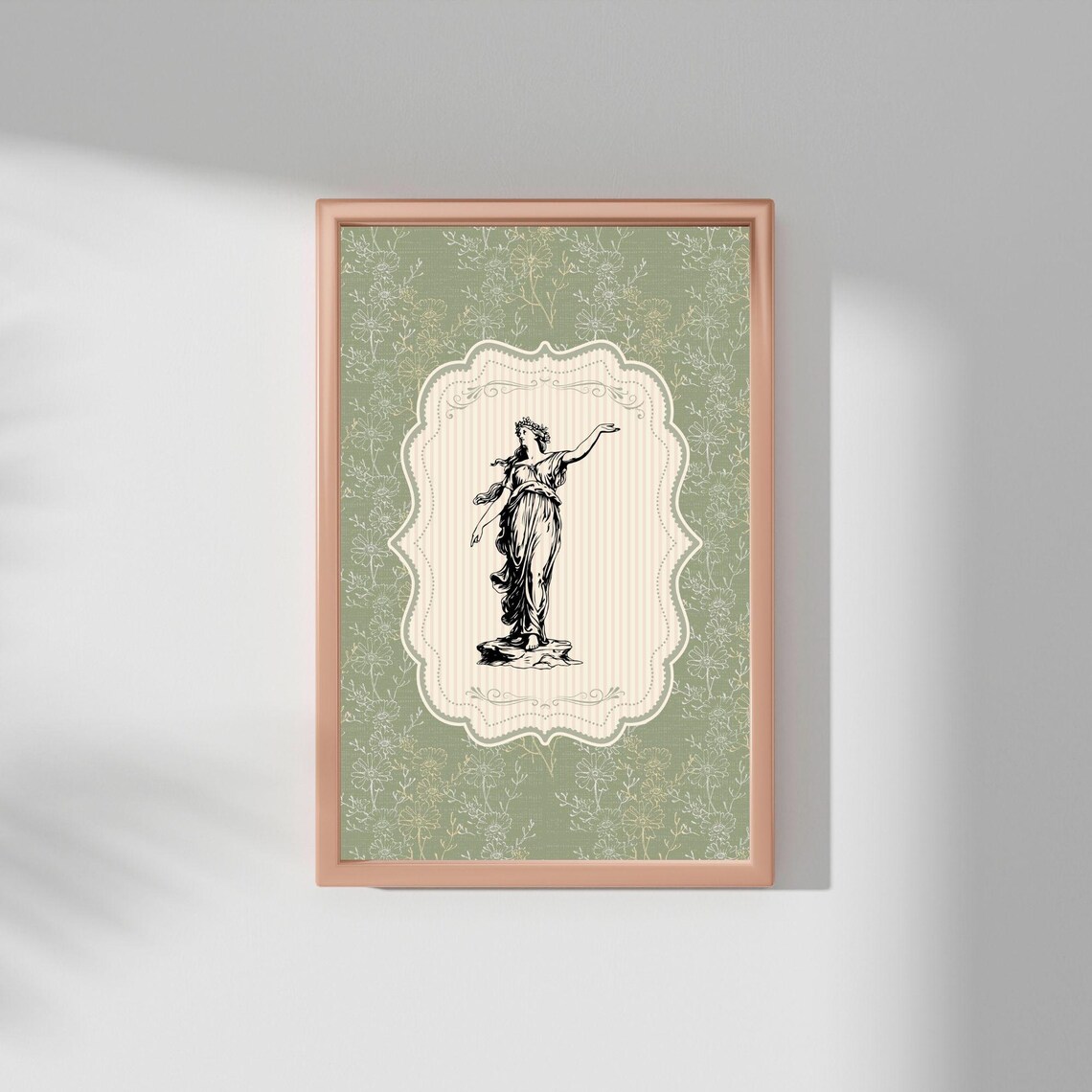 Vintage Goddess Art Print, Classical Female Statue - Image 4