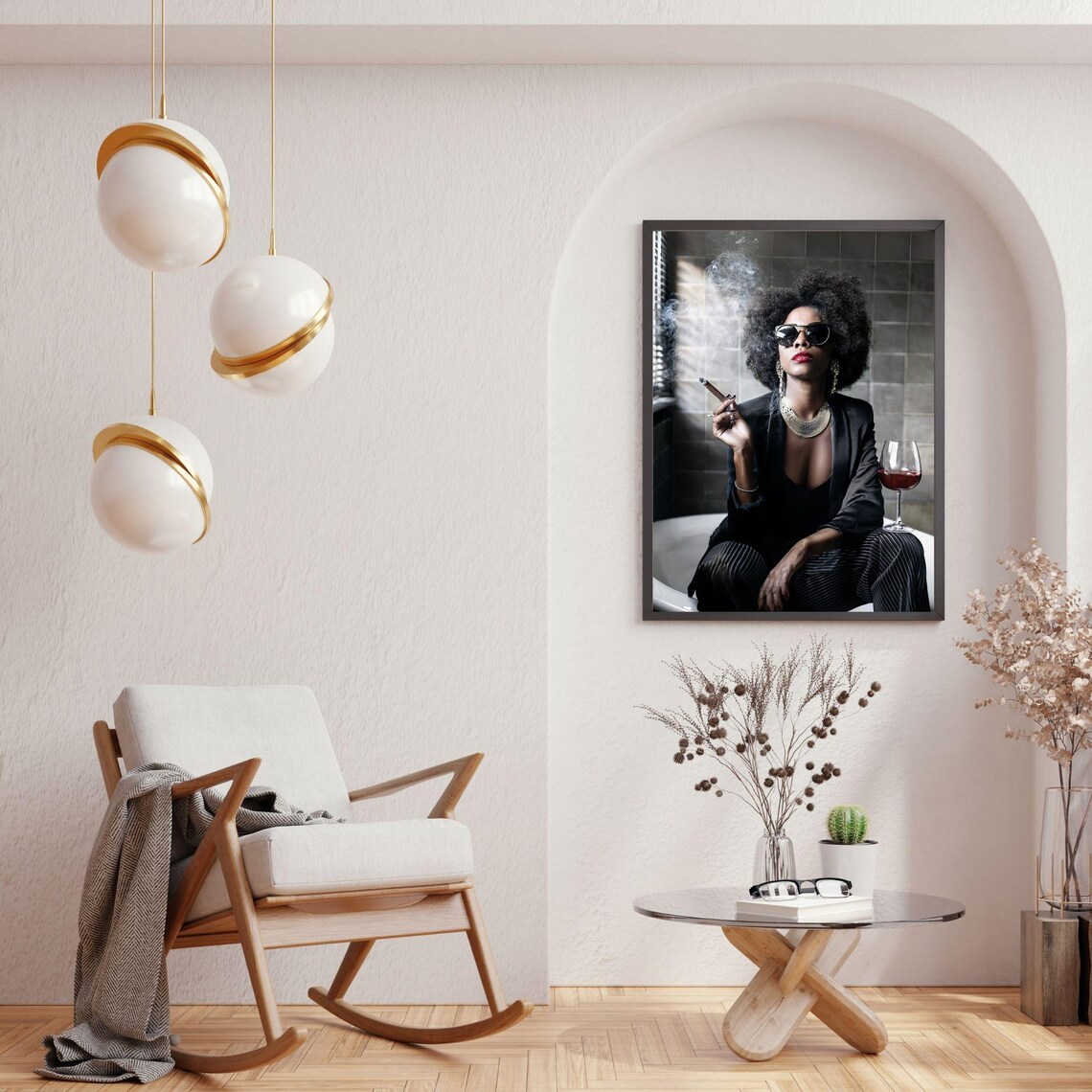 Girl On Toilet, Funny Bathroom Retro Decor - Image 2