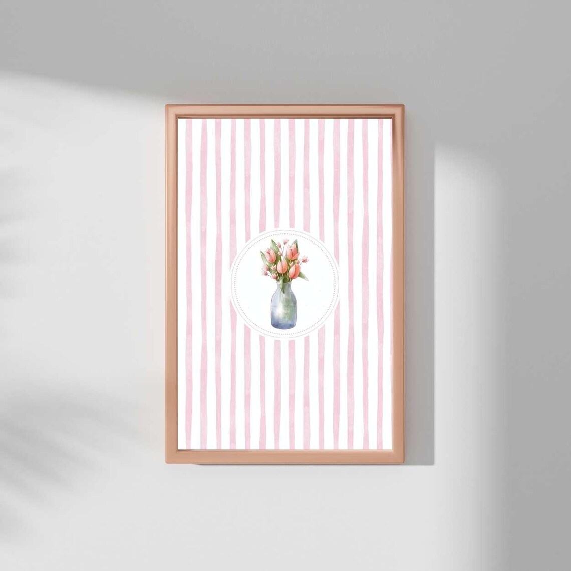 Vintage Tulips Illustration, Abstract Botanical Art Print - Image 4