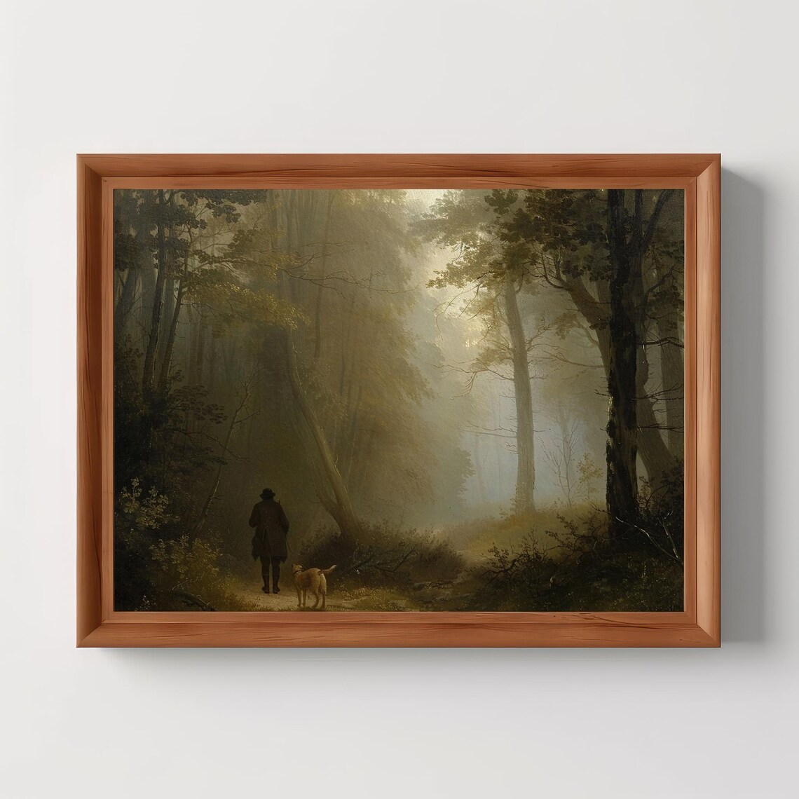 Companions Forest Cabin Decor, Dark Academia Art Print