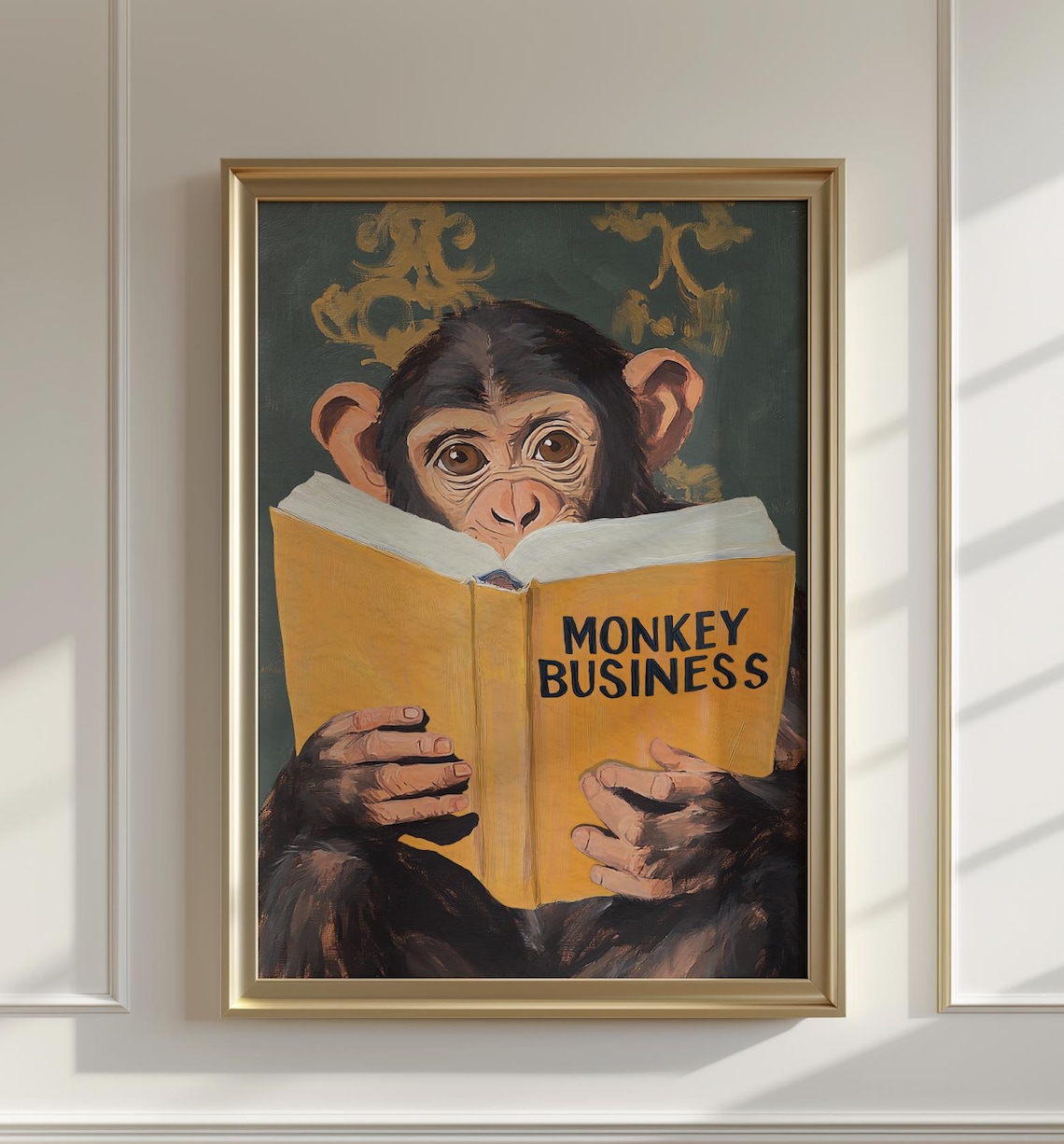 Playful Monkey Business Quirky Animal Art Print