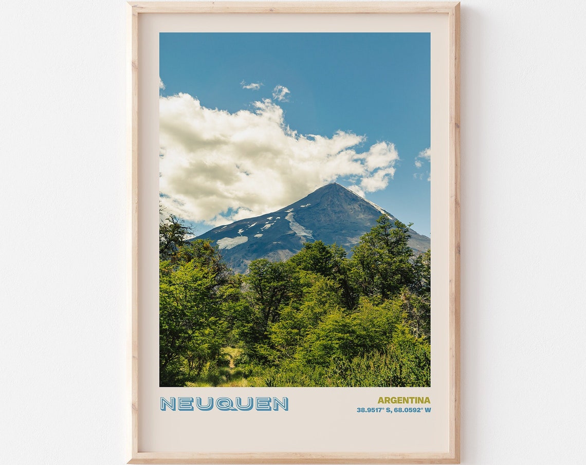 Neuquen Travel Poster Neuquen Print Neuquen Photo Print Neuquen Wall Decor Neuquen Travel Art Argentina Picture Neuquen 3