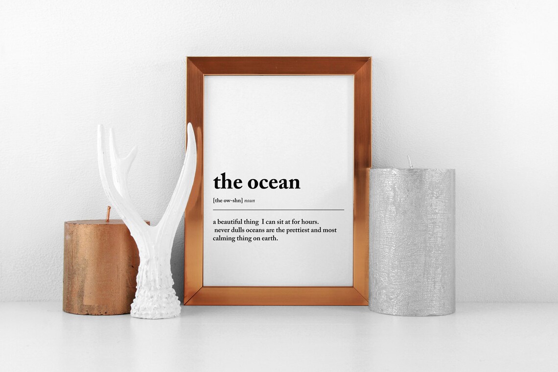 Ocean Definition Summer Gift, Coastal Decor - Image 2