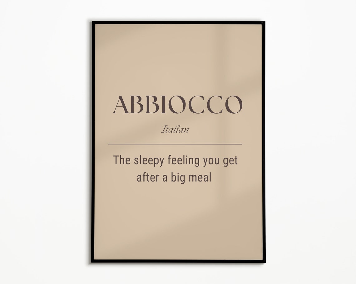 Abbiocco Definition - Minimalist Art Print - Image 2