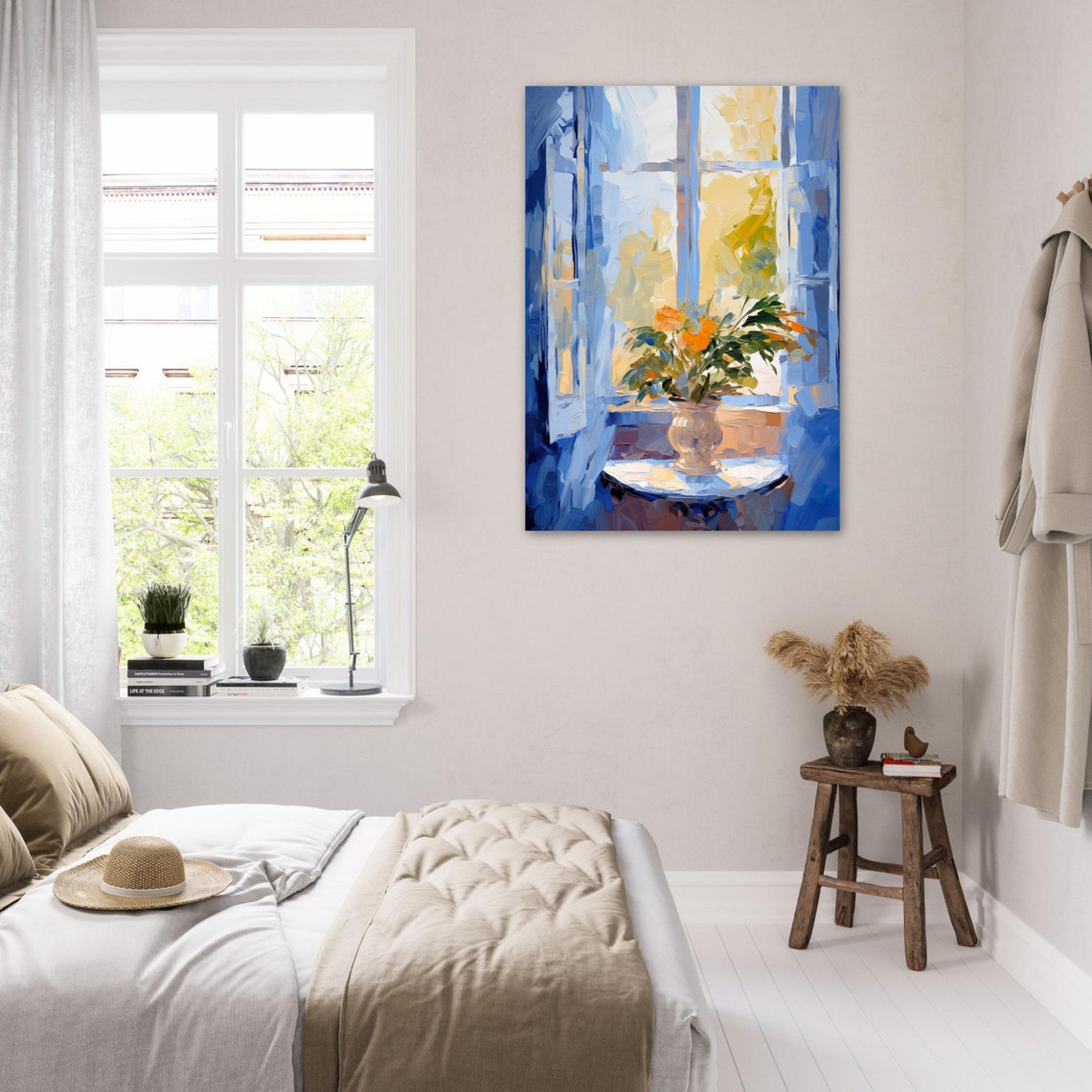 Impressionist Window View Poster In A Vibrant Impasto Style Inspired By Matisse - Image 6