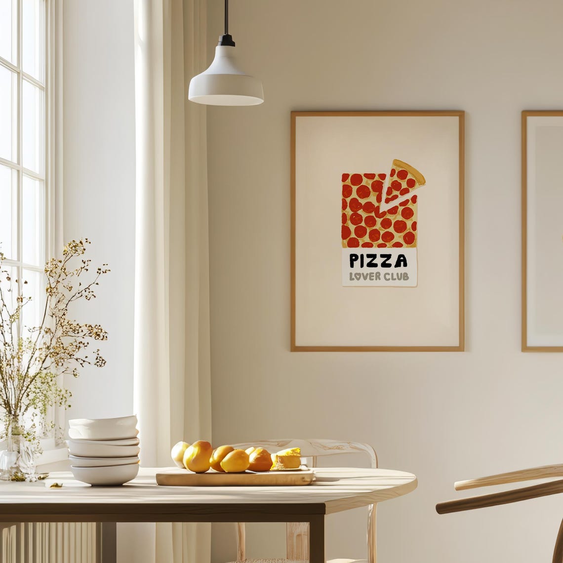 Pizza Lover Club Pepperoni Slice Bold Foodie Kitchen Wall Art - Image 4