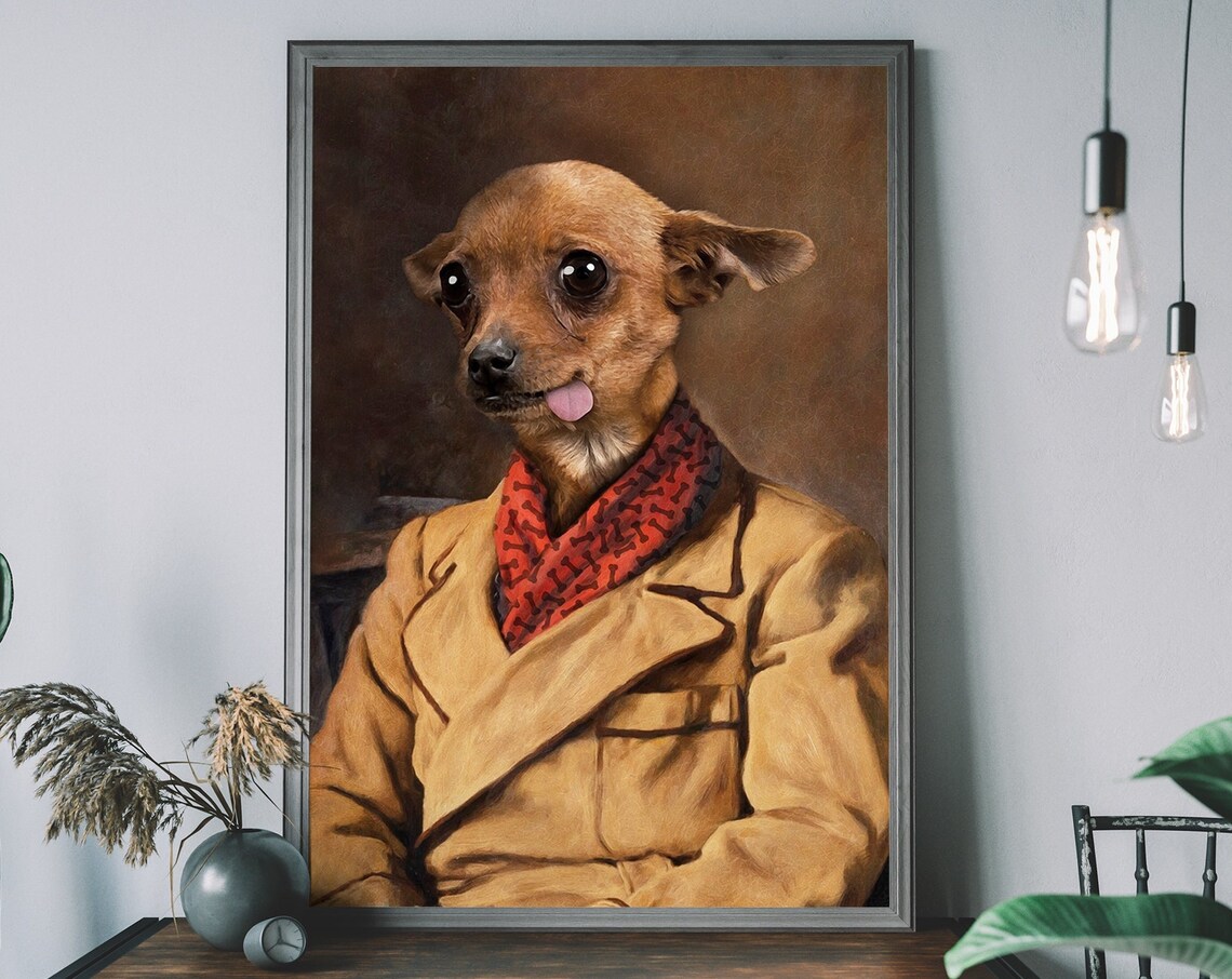 Renaissance Dog Painting - Victorian Portrait Art Print