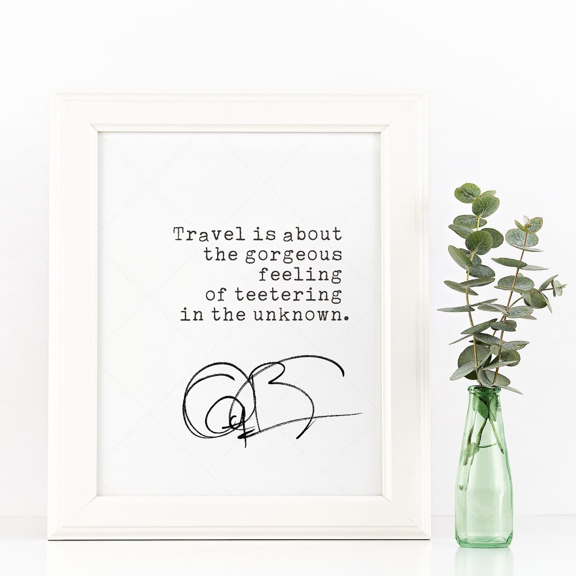 Anthony Bourdain Quote Art Print, Travel Typography - Image 2