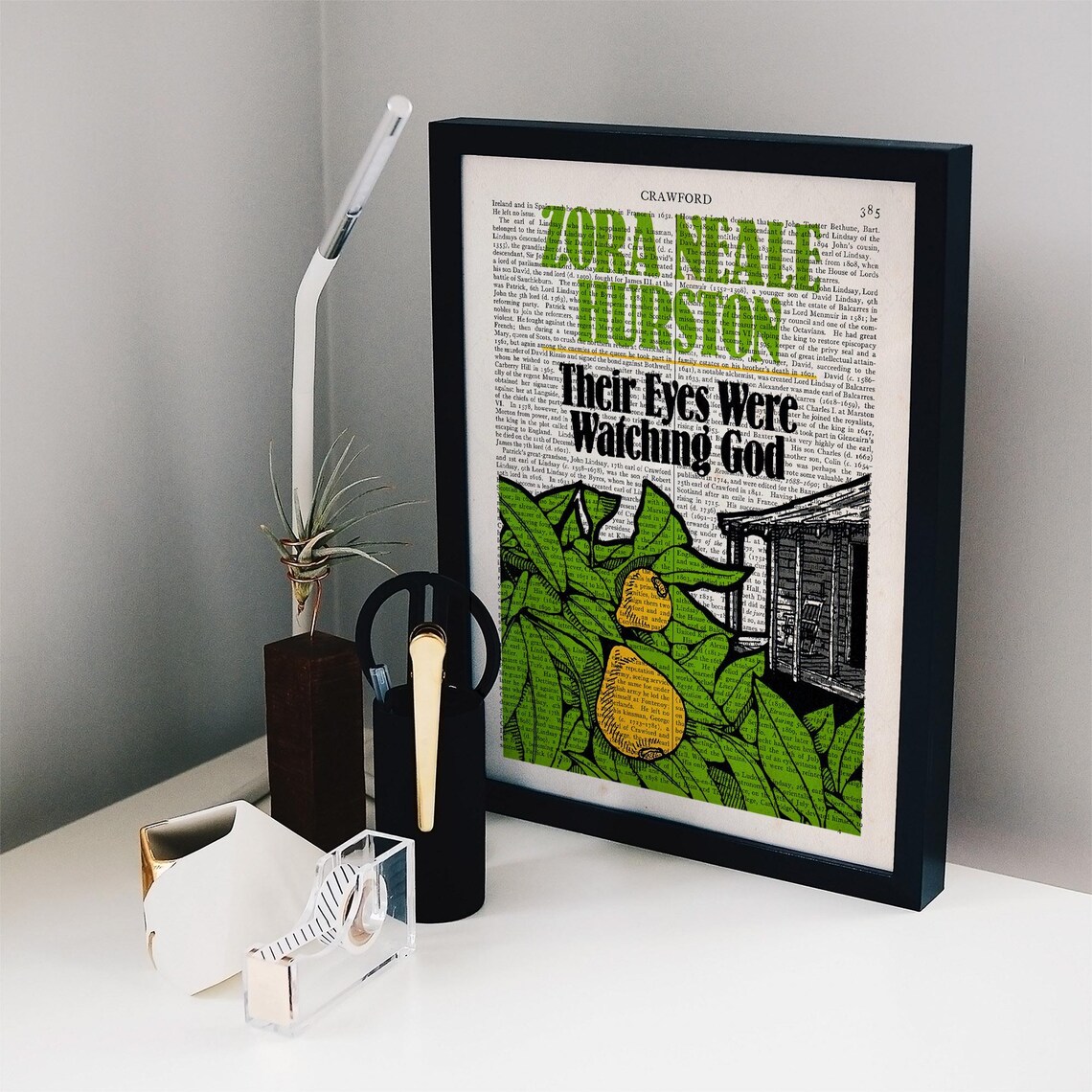 Zora Neale Hurston Their Eyes Were Watching God Vintage Book Art Print - Image 2