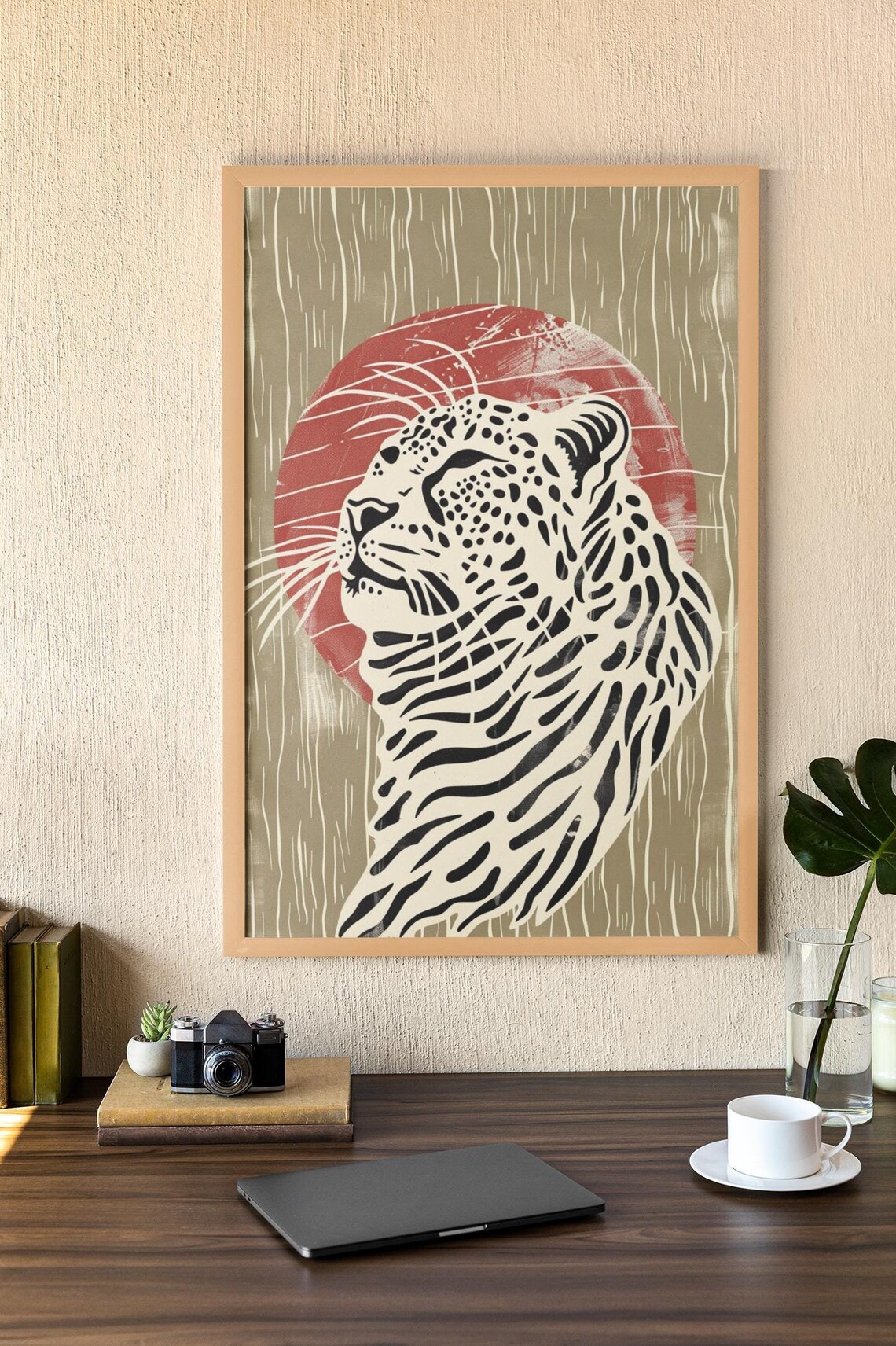 Leopard Wall Art, Jungle Safari Animal Decor