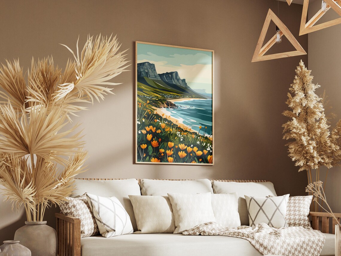 Cape Floral Region South Africa Coast Wildflowers Cliffs Poster - Image 3