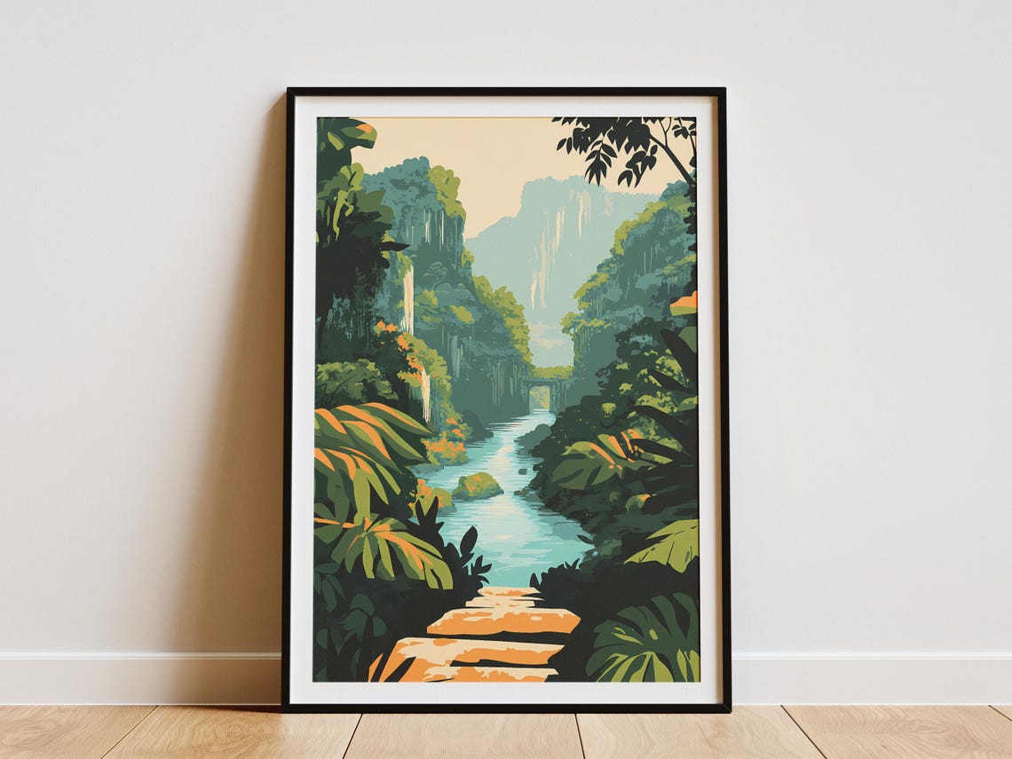 Semuc Champey Guatemala Jungle River and Limestone Pools Poster