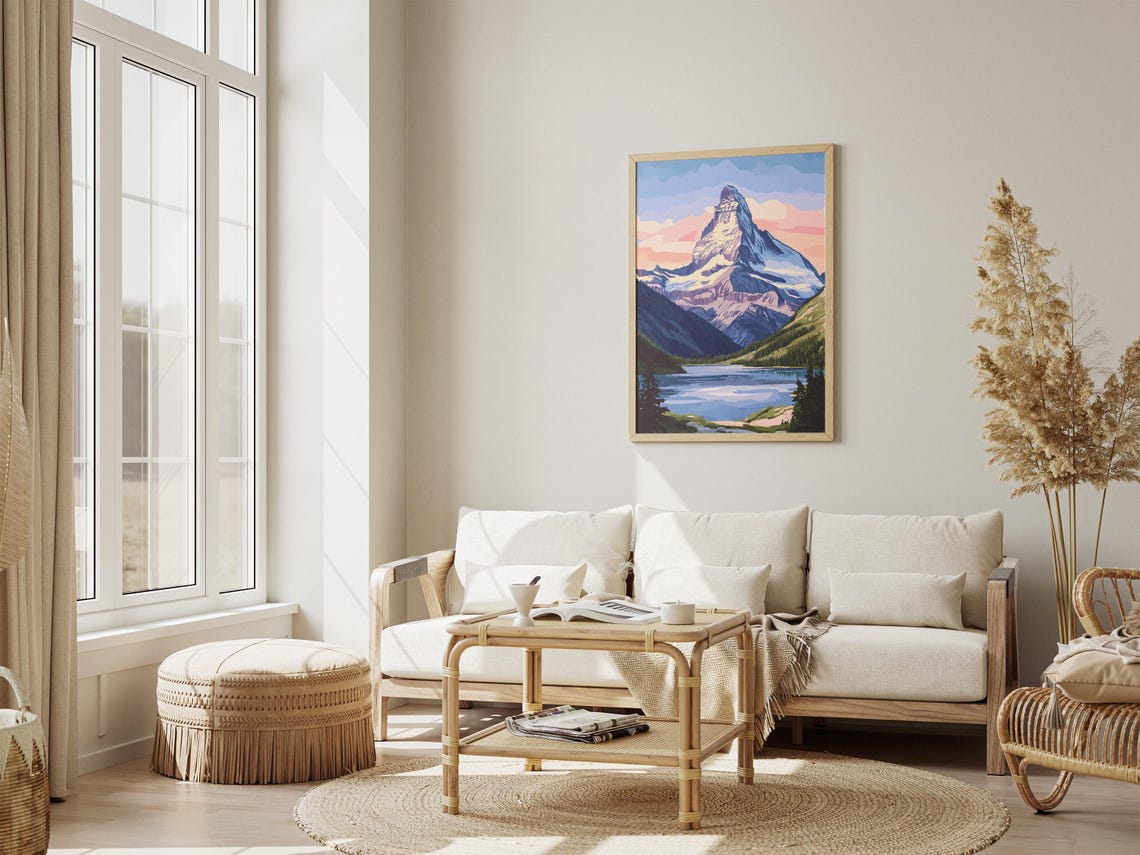 Matterhorn Switzerland Alpine Peak Over Mountain Lake Poster - Image 4