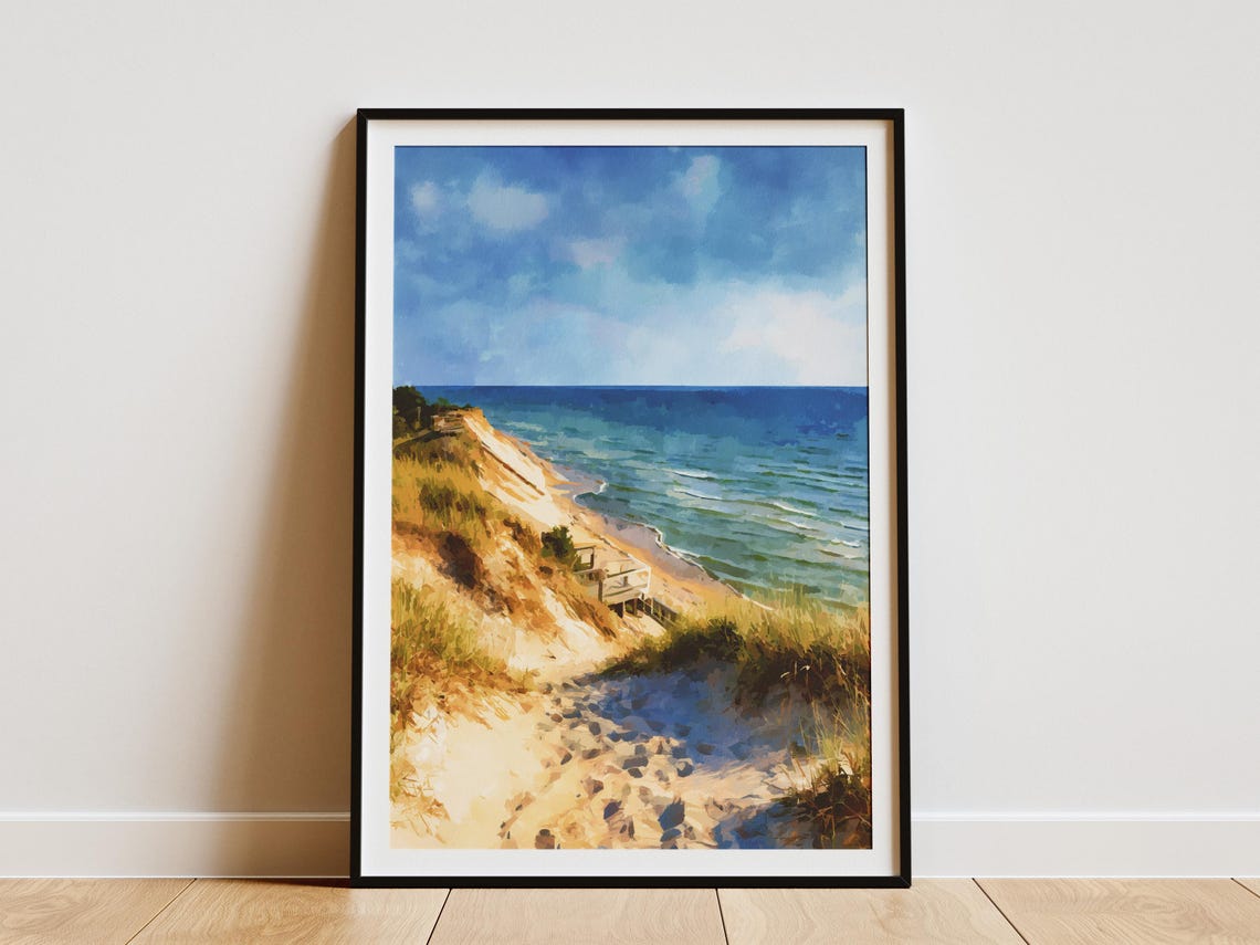 Indiana Dunes National Park Sandy Shore Beach Lake Michigan Poster