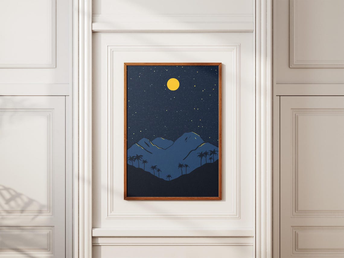 Hawaii Volcanoes National Park Starry Night Over Volcanic Peaks Poster - Image 2