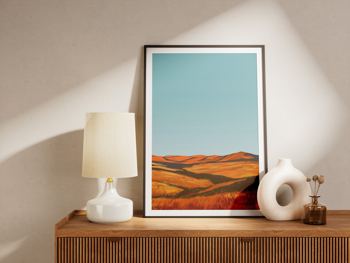 Nebraska Sandhills Mid-Century Modern Travel Poster - Image 2