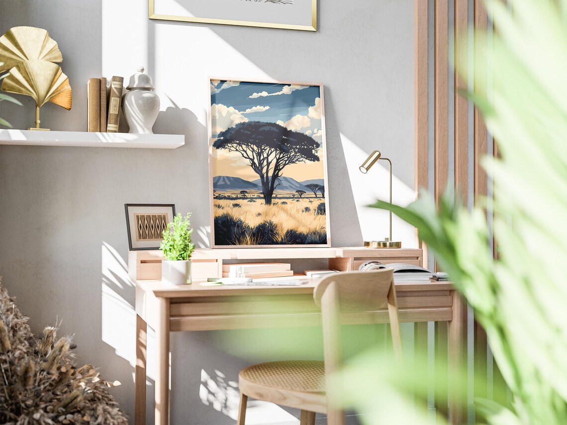 Etosha National Park Namibia Poster African Savanna Daytime Landscape - Image 2