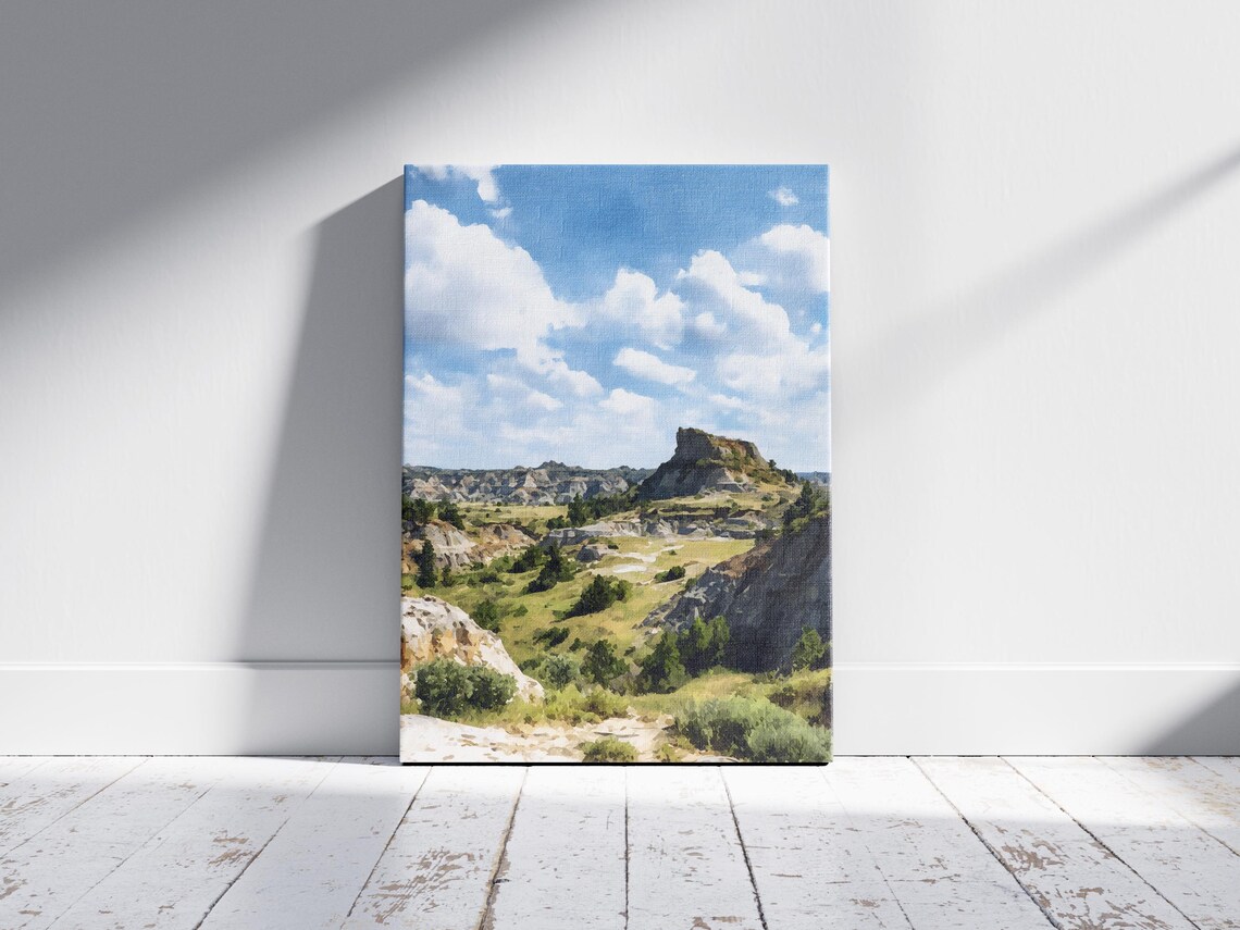 Theodore Roosevelt National Park North Dakota Badlands Travel Poster - Image 2